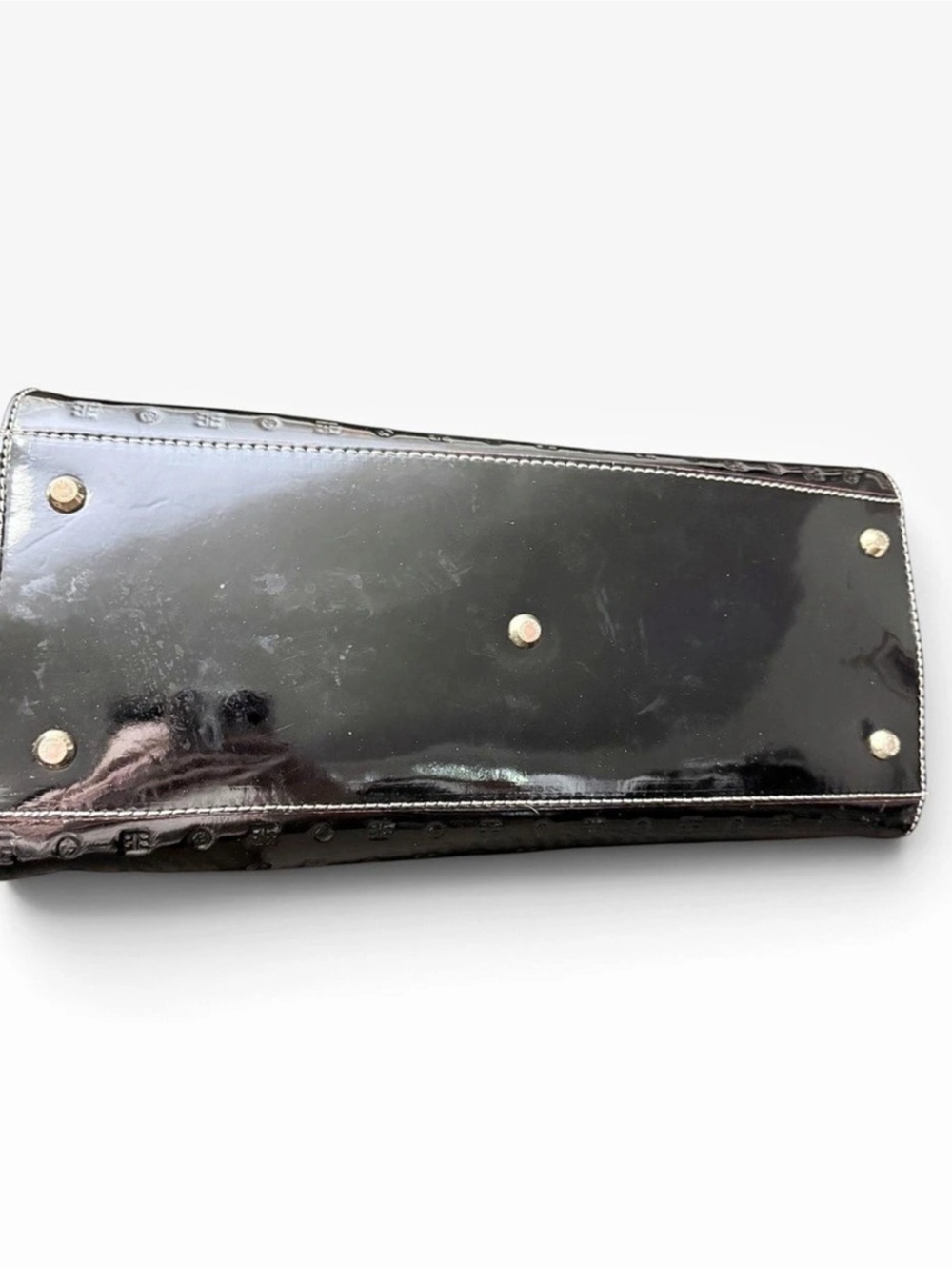Arcadia EUC Patent Leather Shoulder Bag in Black - Picture 5 of 9